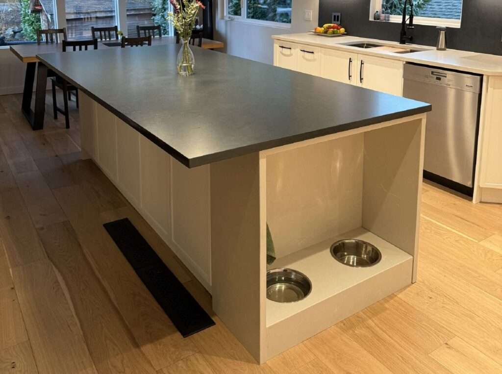 dog station Custom Quartz Kitchen North Vancouver