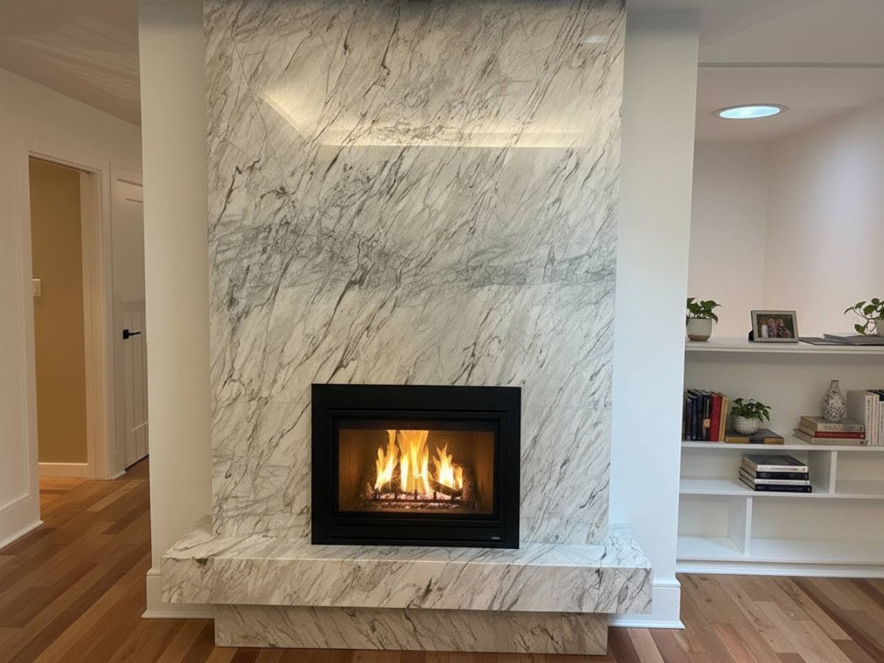Handcrafted marble fireplaces designed for timeless luxury and warmth