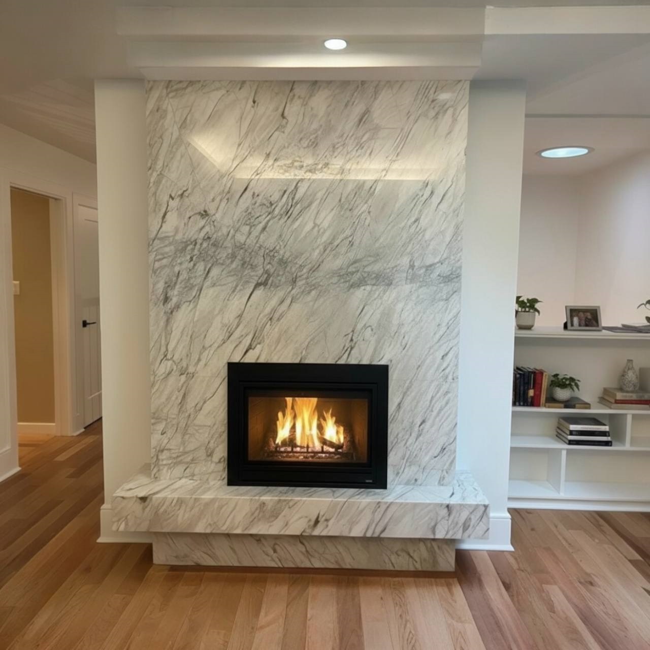 Handcrafted marble fireplaces designed for timeless luxury and warmth